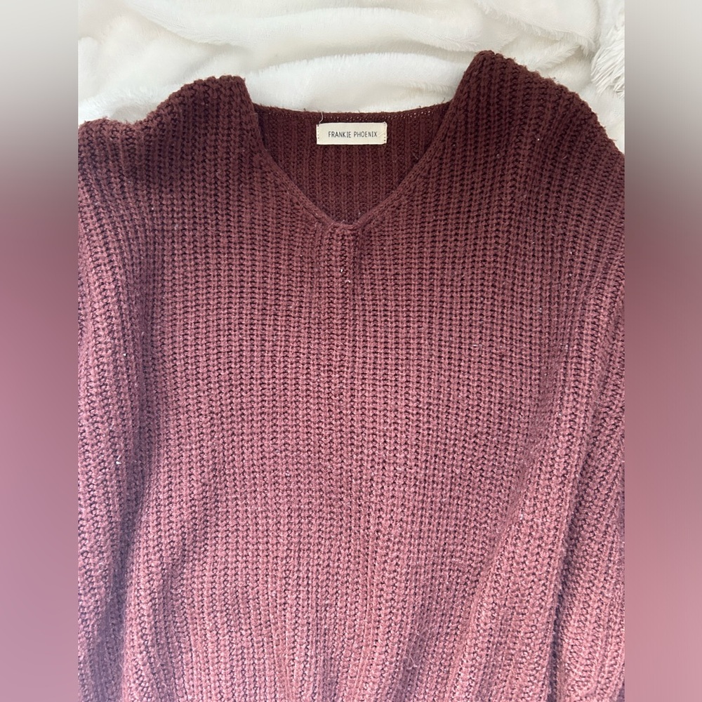 Rust Knit Sweater
